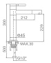 Смеситель для умывальника Ledeme L1152-2 белый - №1