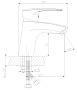 смеситель для умывальника ROSSINKA T40-11 - №1