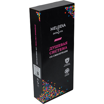 душевая система cо смесителем для ванны/душа Blues 4в1 MELODIA MSC00108C_bk чёрный - №3