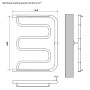 полотенцесушитель MELODIA Foxtrot 60х50х1" MTRFT6050 - №1
